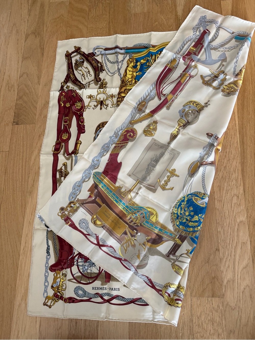 Hermes Nautical Motif Silk Scarf - Picture 6 of 6